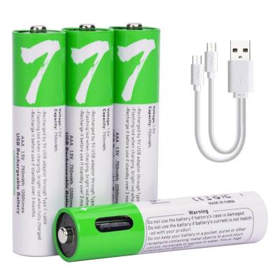 Pin Lithium AAA Sạc Cổng USB Type C